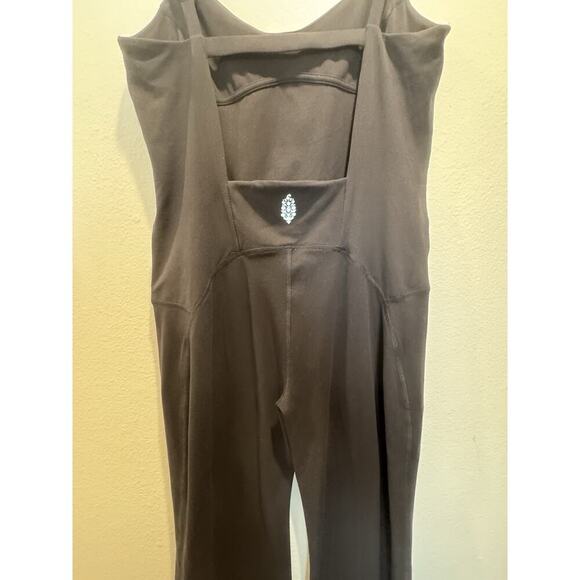 FP Movement Free People Black Jumpsuit Women’s Size Large Open Back Yoga Gym - Picture 5 of 11